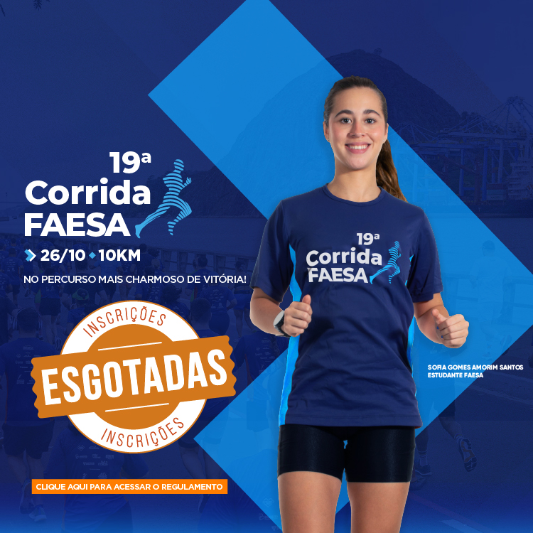 Banner Site 19º Corrida FAESA_móbile inscrições esgotadas
